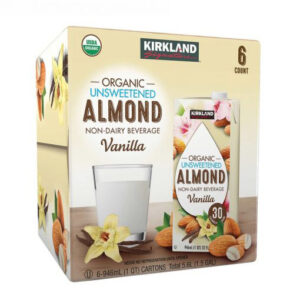 Sữa Hạnh Nhân Hữu Cơ Kirkland Organic Unsweetened Almond Vanilla – 6 Hộp