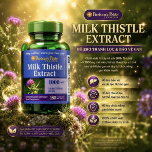 Viên Uống Bổ Gan Milk Thistle Extract 1000mg — Puritan's Pride (Mỹ)