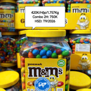 Kẹo Socola M&M's Peanut Hũ Khổng Lồ (Mỹ)